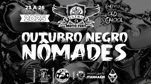 Ultra Moto Fest Itanhaém 2025 — “Outubro Negro”: a viagem ao passado das motos, do rock e da solidariedade