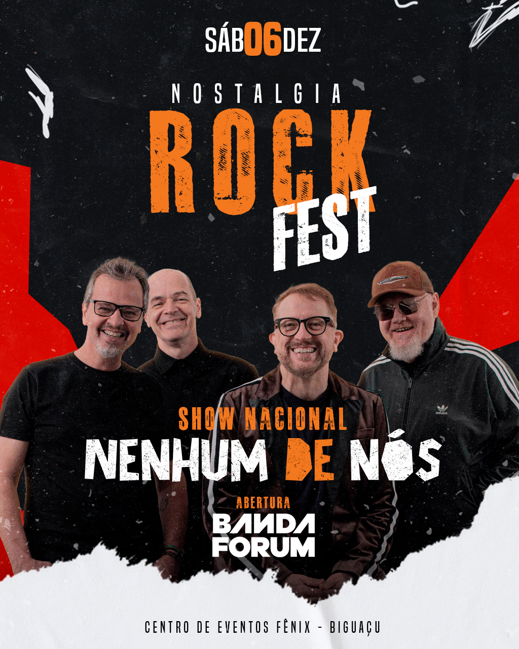 Biguaçu (SC), recebe Nenhum de Nós no Nostalgia Rock Fest