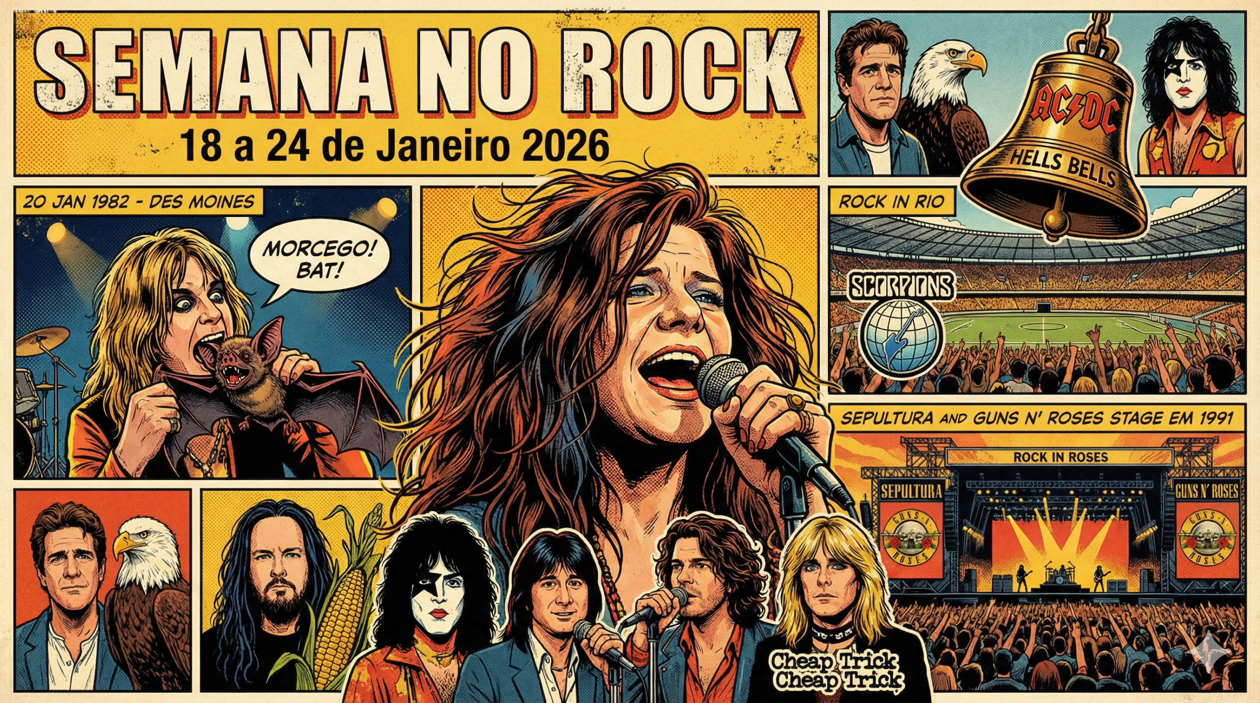 SEMANA NO ROCK: 18 a 24 de Janeiro