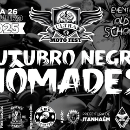 Ultra Moto Fest Itanhaém 2025 — “Outubro Negro”: a viagem ao passado das motos, do rock e da solidariedade