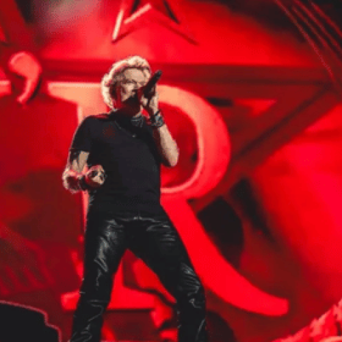 Vocalista Axl Rose em show do Guns N' Roses no festival Tecate Pal Norte, no Parque Fundidora, na cidade de Monterrey, no México | 28.mar.2026/Divulgação